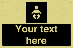 Custom information: black panel baby change